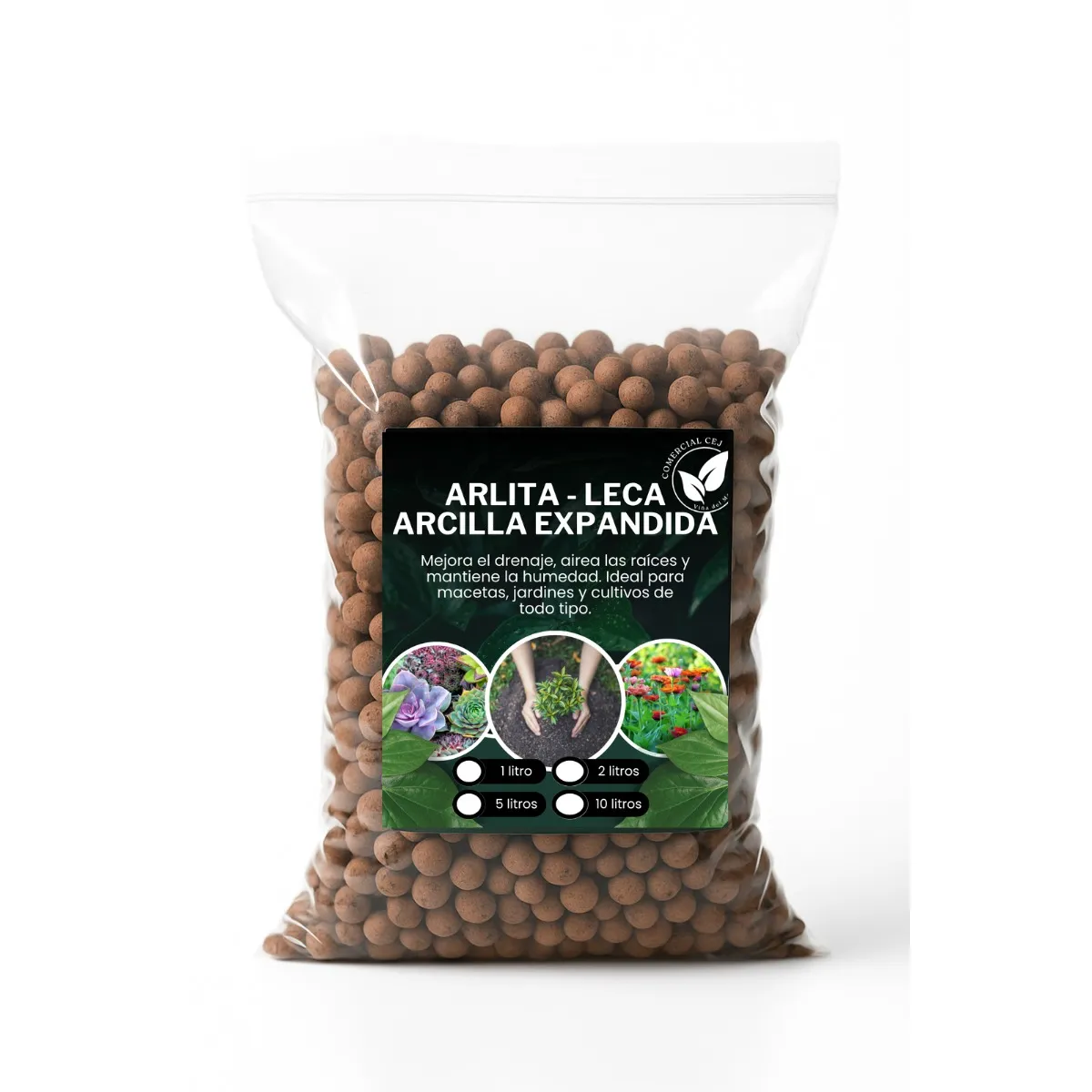 Leca , Arlita O Arcilla Expandida 12 Litros, marca GENERICO - Foto Principal