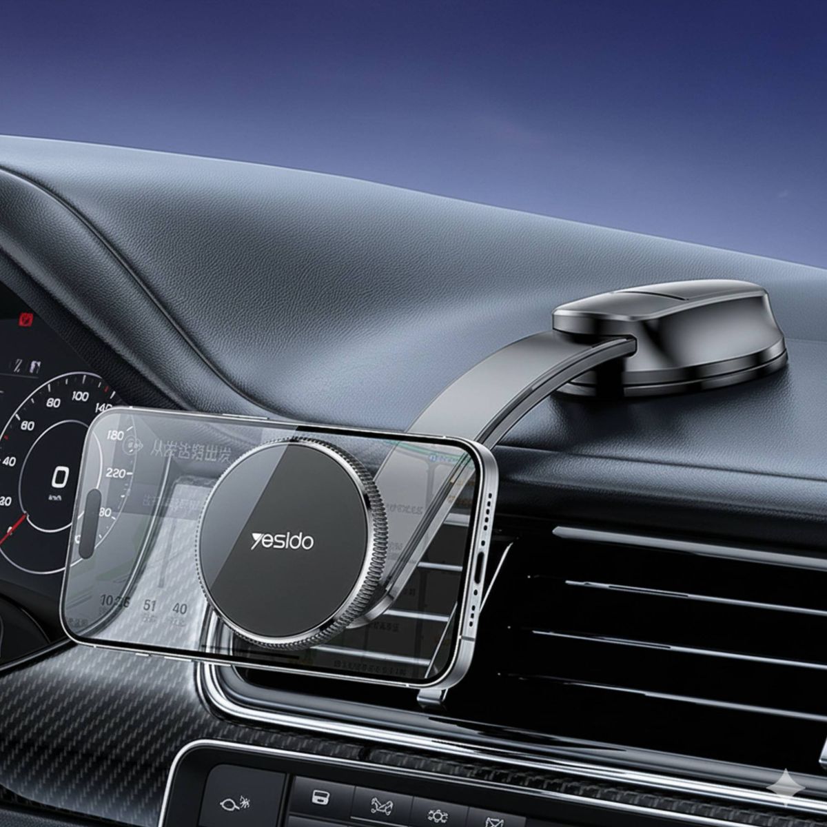 YESIDO - Soporte Porta Celular Holder Magnetico Universal Para Auto C176 Yesido