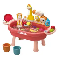 GENERICO - Juguetes De Playa Mesa De Arena Con Accesorios Rosa