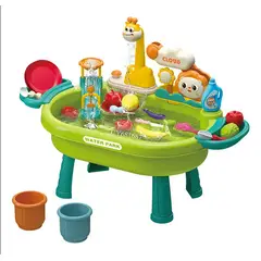 GENERICO - Juguetes De Playa Mesa De Arena Con Accesorios Verde