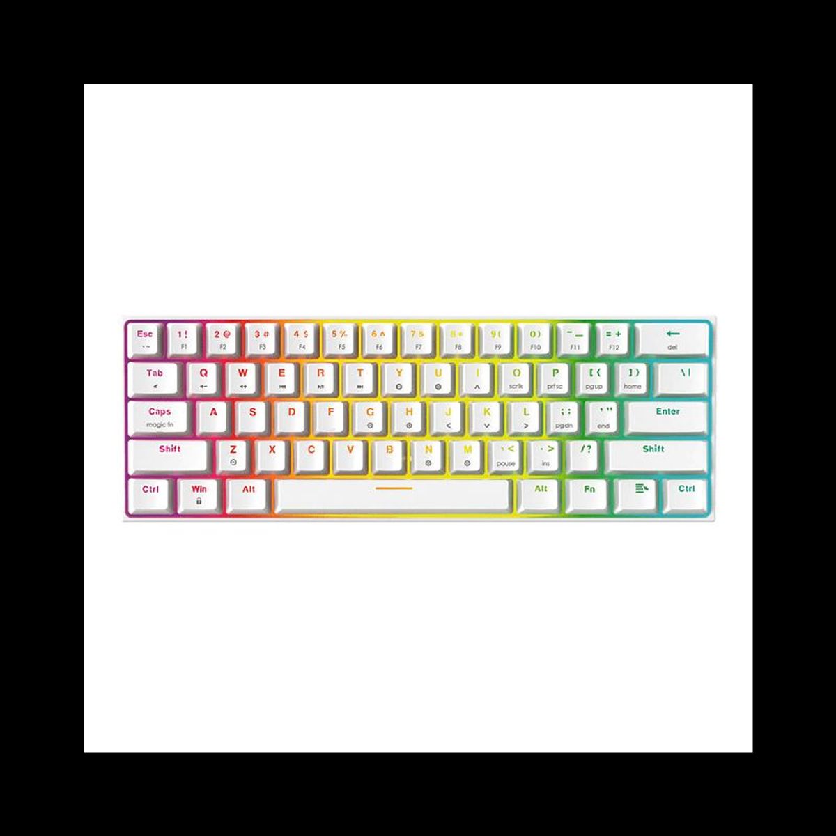 FANTECH - Teclado Gamer Fantech MAXFIT 61 MK857 Space SW Red Español