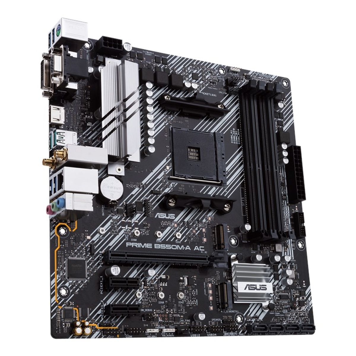 ASUS - Placa Madre ASUS Prime B550M-A AC MicroATX AMD AM4