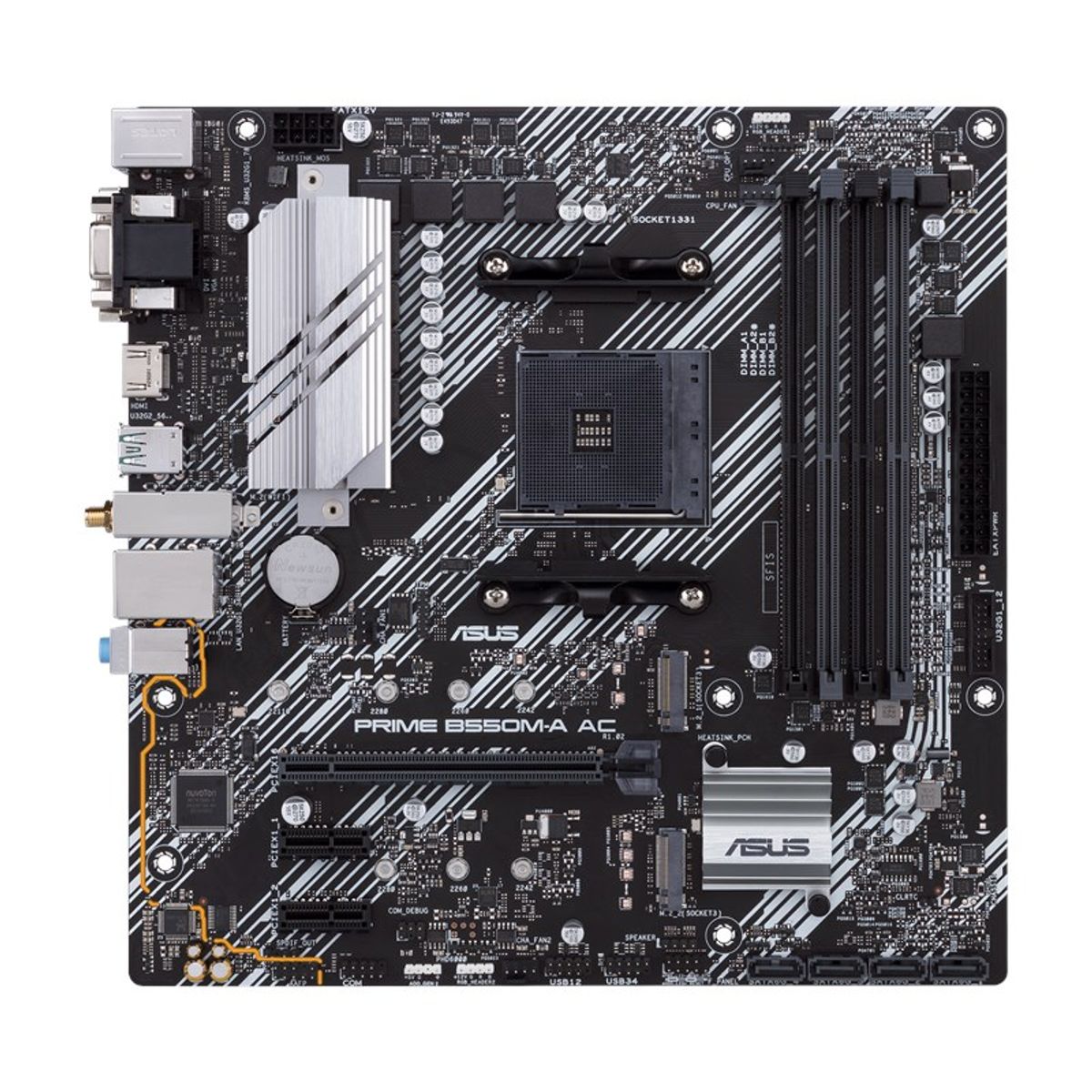 ASUS - Placa Madre ASUS Prime B550M-A AC MicroATX AMD AM4