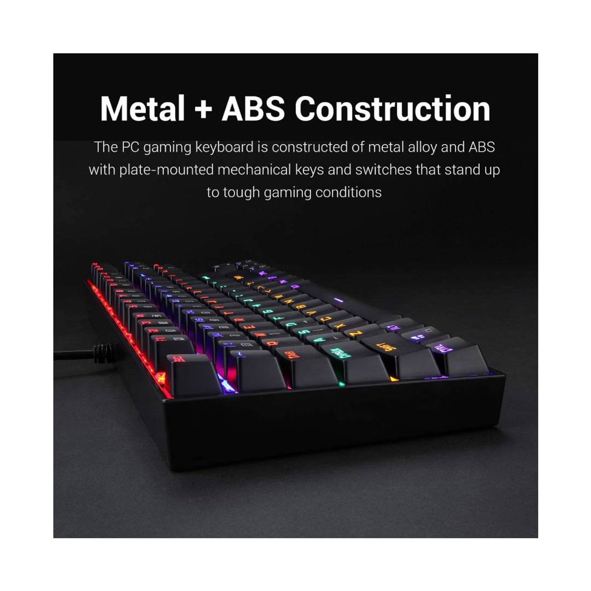 REDRAGON - Teclado Gamer Redragon Kumara k552 RGB Sw Red Español