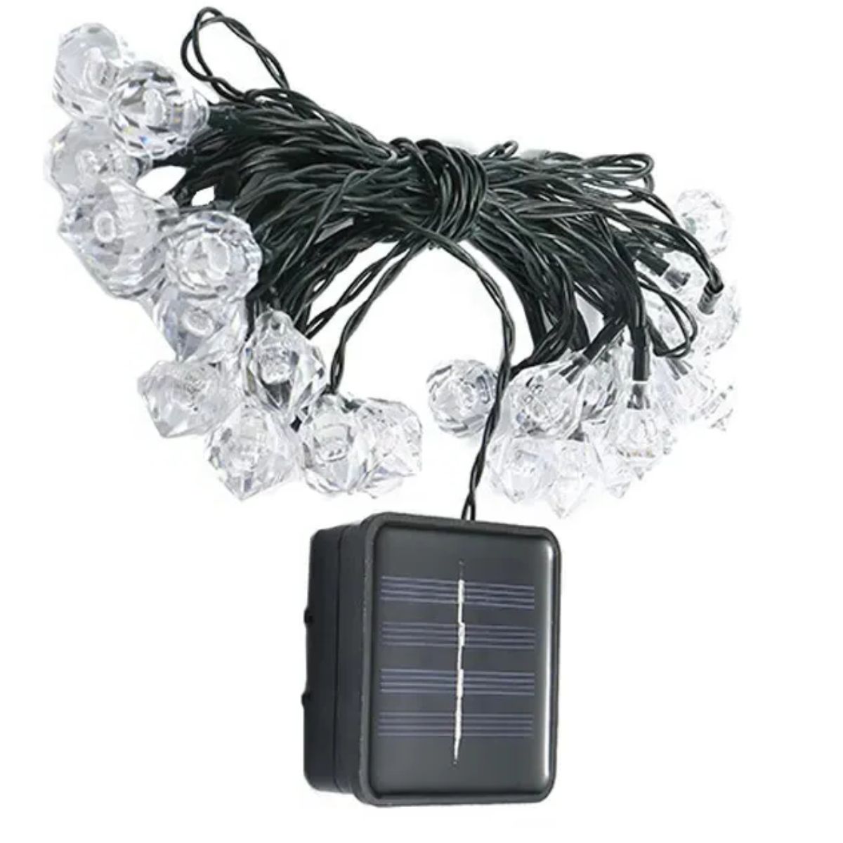 GENERICO - Luz Luces Navidad Carga Solar 5m Diamante Multicolor