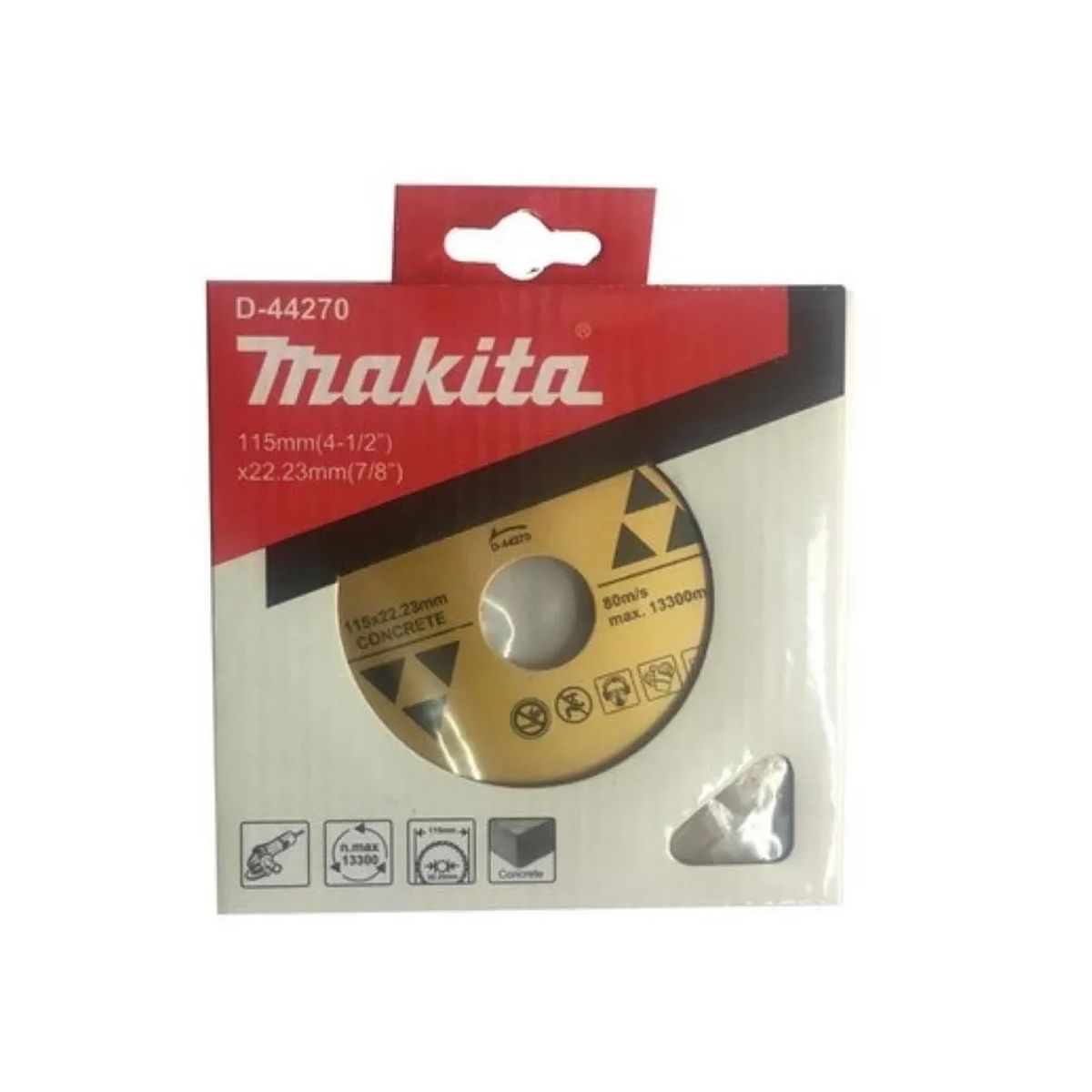 Disco Diamantado Segmentado 115 x22,23 mm para concreto Makita D-44270, marca MAKITA - Foto Principal