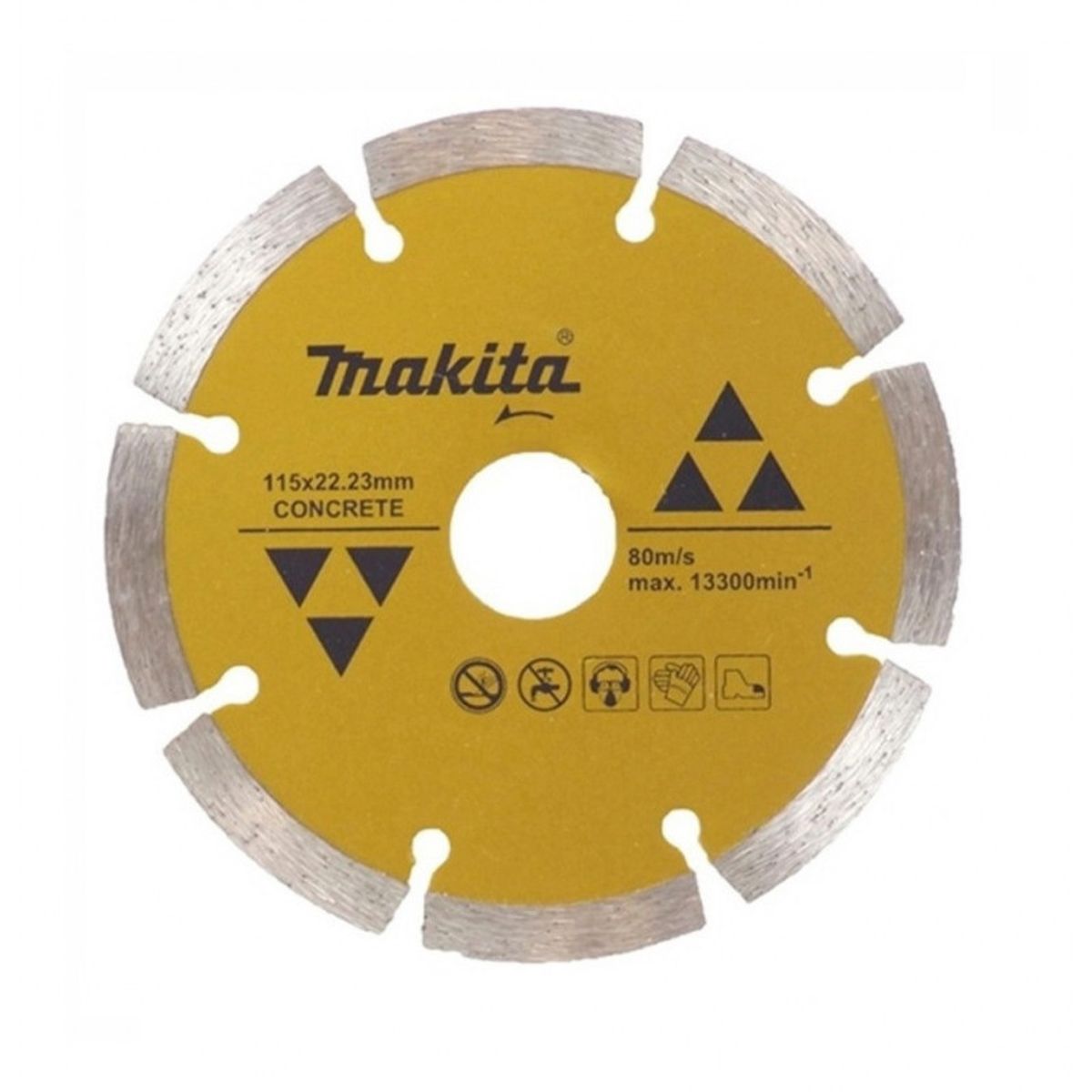 Disco Diamantado Segmentado 115 x22,23 mm para concreto Makita D-44270, marca MAKITA - Foto 2