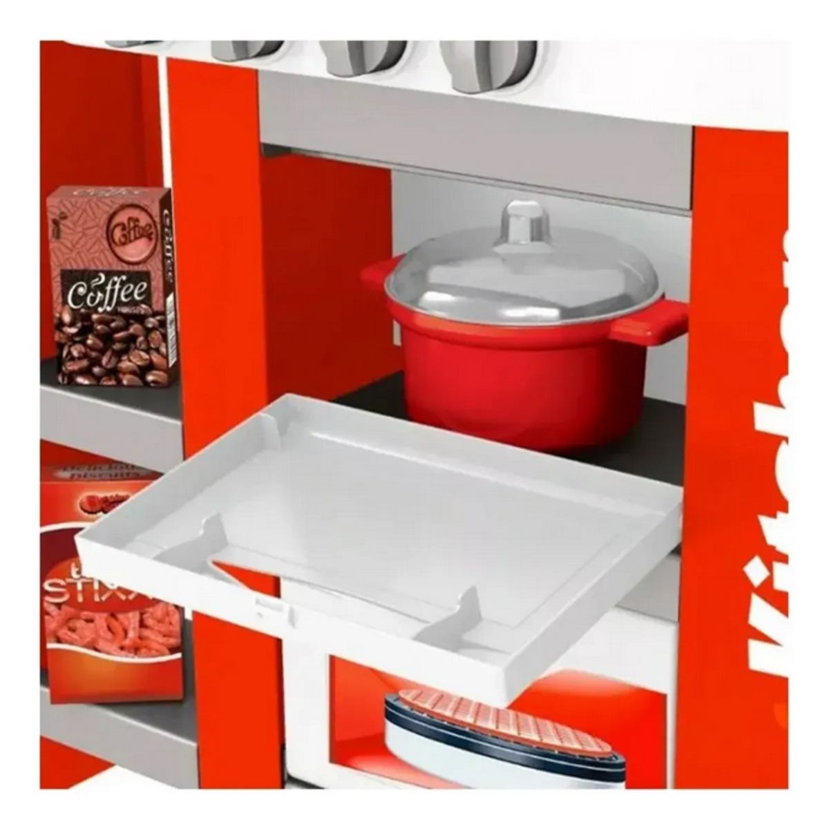 GENERICO - Cocina De Juguete Luces Y Sonido Multifuncional Rojo