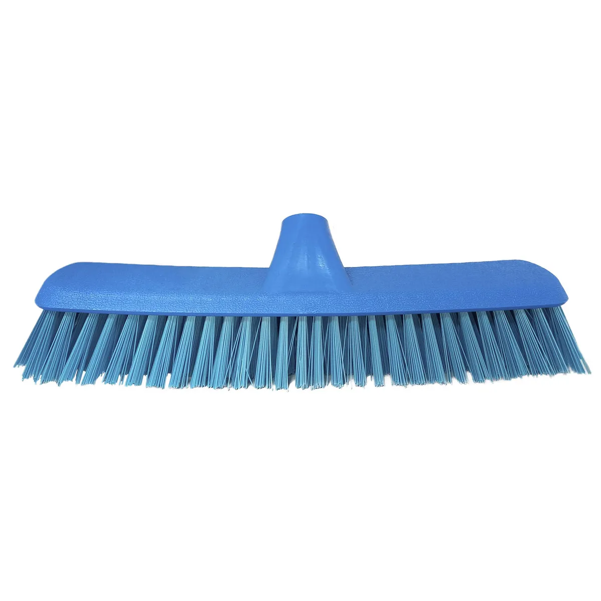 GENERICO - Repuesto Escobillón Tipo Municipal Azul Cerdas Finas 4 CM