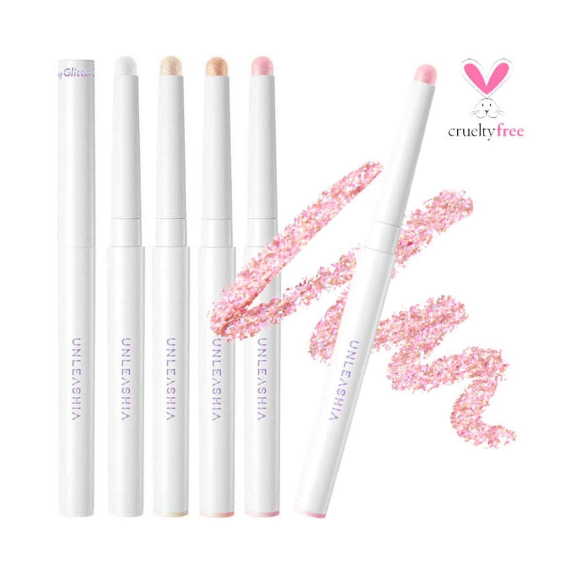 UNLEASHIA - Delineadores Coreano Para Ojos - Glitter en Lápiz