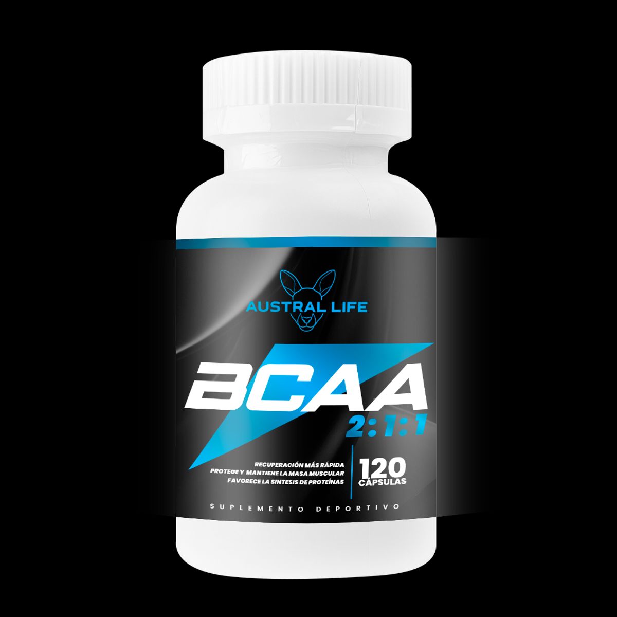 GENERICO - Aminoácidos BCAAs 2:1:1 – 120 Capsulas-Austral Life