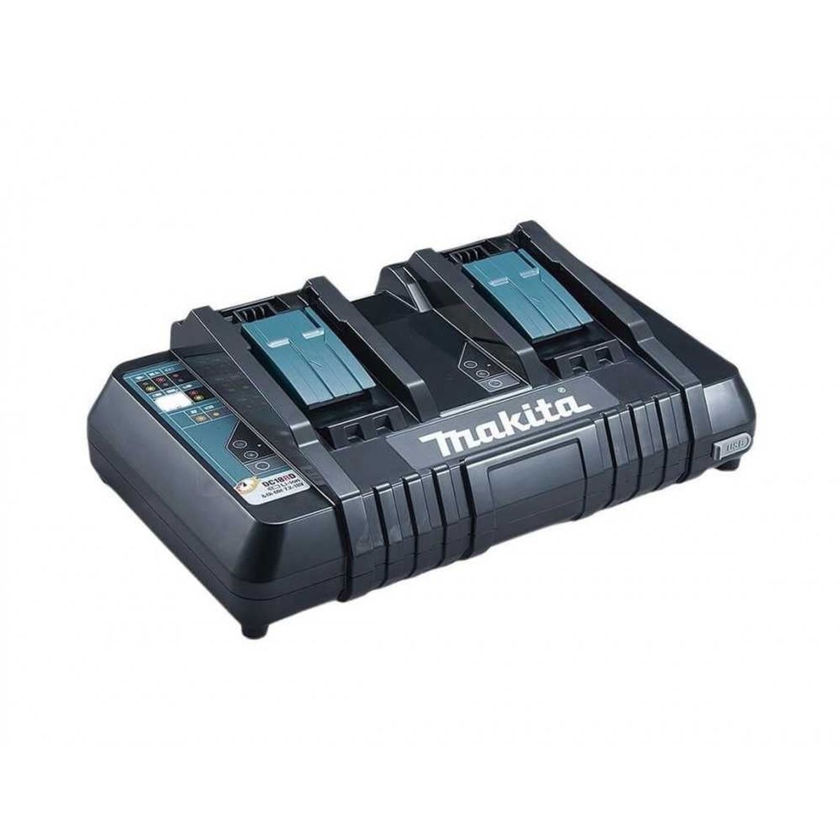 MAKITA - Cargador Doble Rápido 18V Makita DC18RD 630868-6