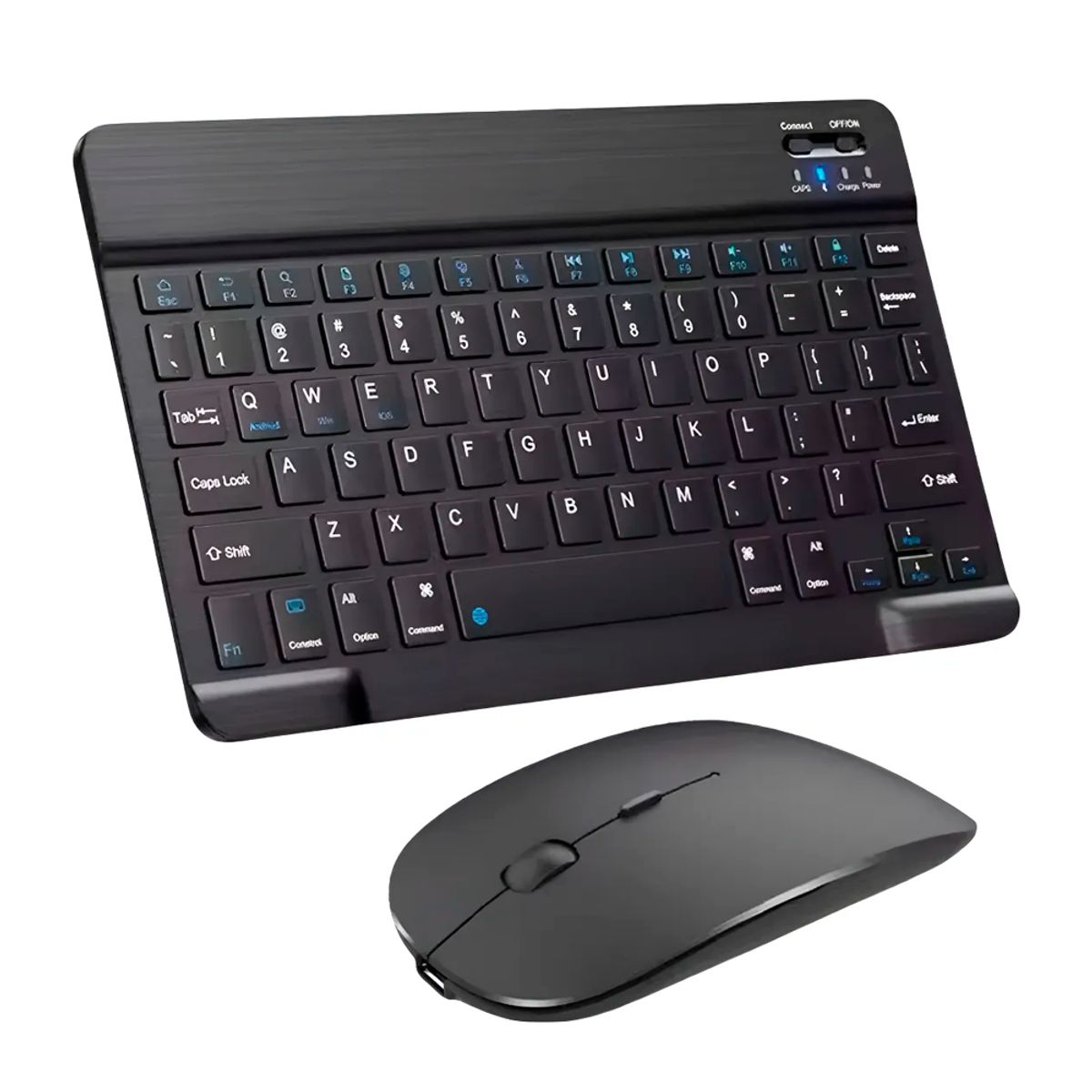 GENERICO - Kit Teclado + Mouse Para Ipad Tablet Celular Pc Bluetooth Negro