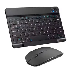 GENERICO - Kit Teclado + Mouse Para Ipad Tablet Celular Pc Bluetooth Negro