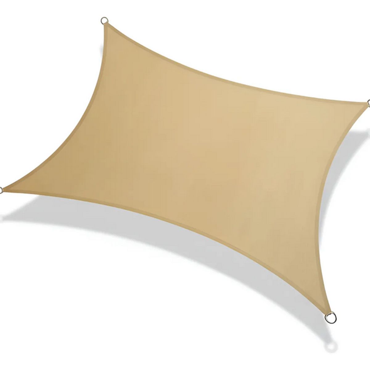 GENERICO - Toldo Vela Sombreadora Malla Sombra 4x4 Rectangular Impermea