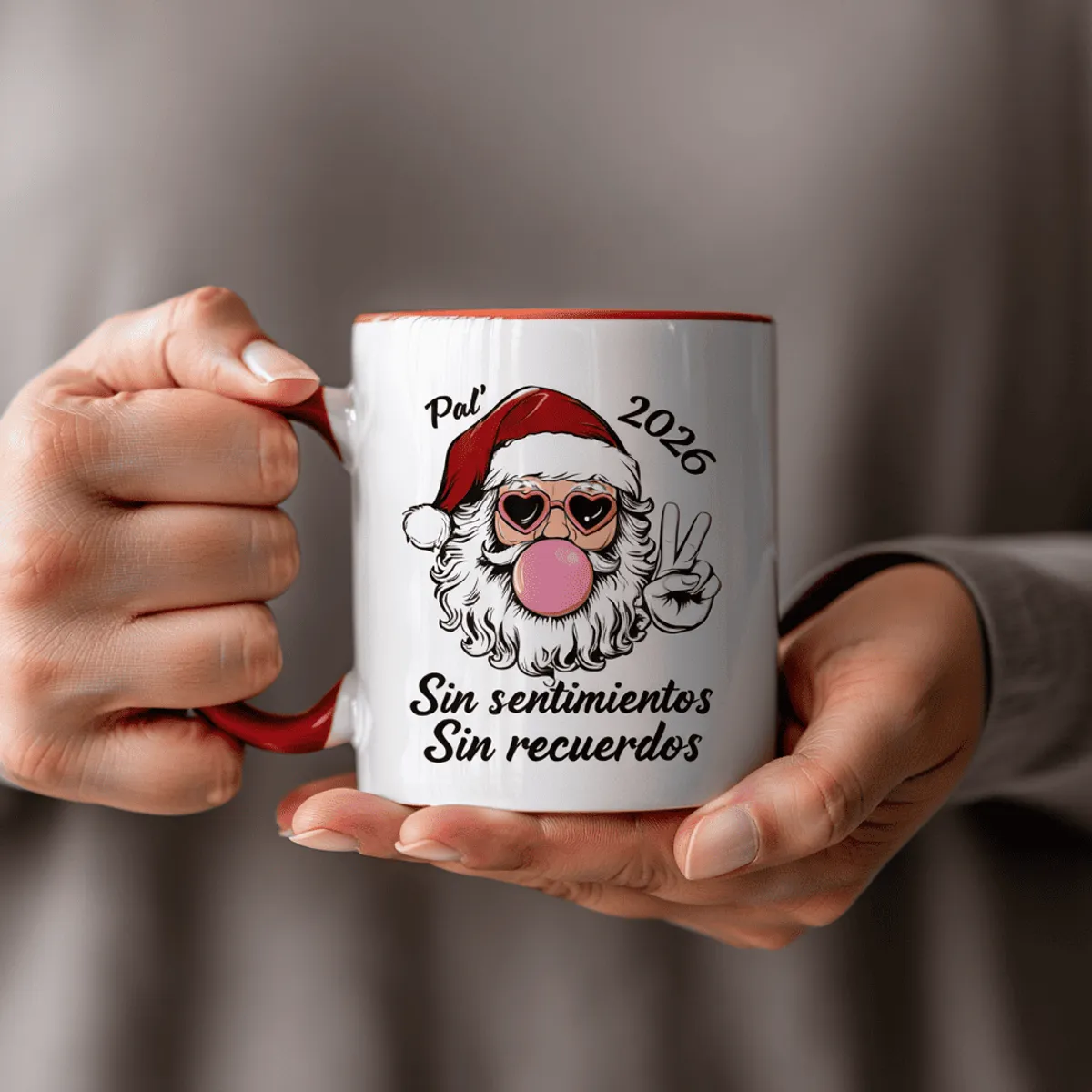 SM - Taza Tazón Navidad 2026 – Santa Cool “Sin Sentimientos, Sin Recuerdos”