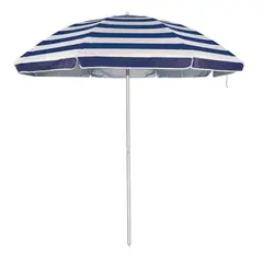 GENERICO - Quitasol Grande Para Playa A Raya Plegable Con Proteccion Uv