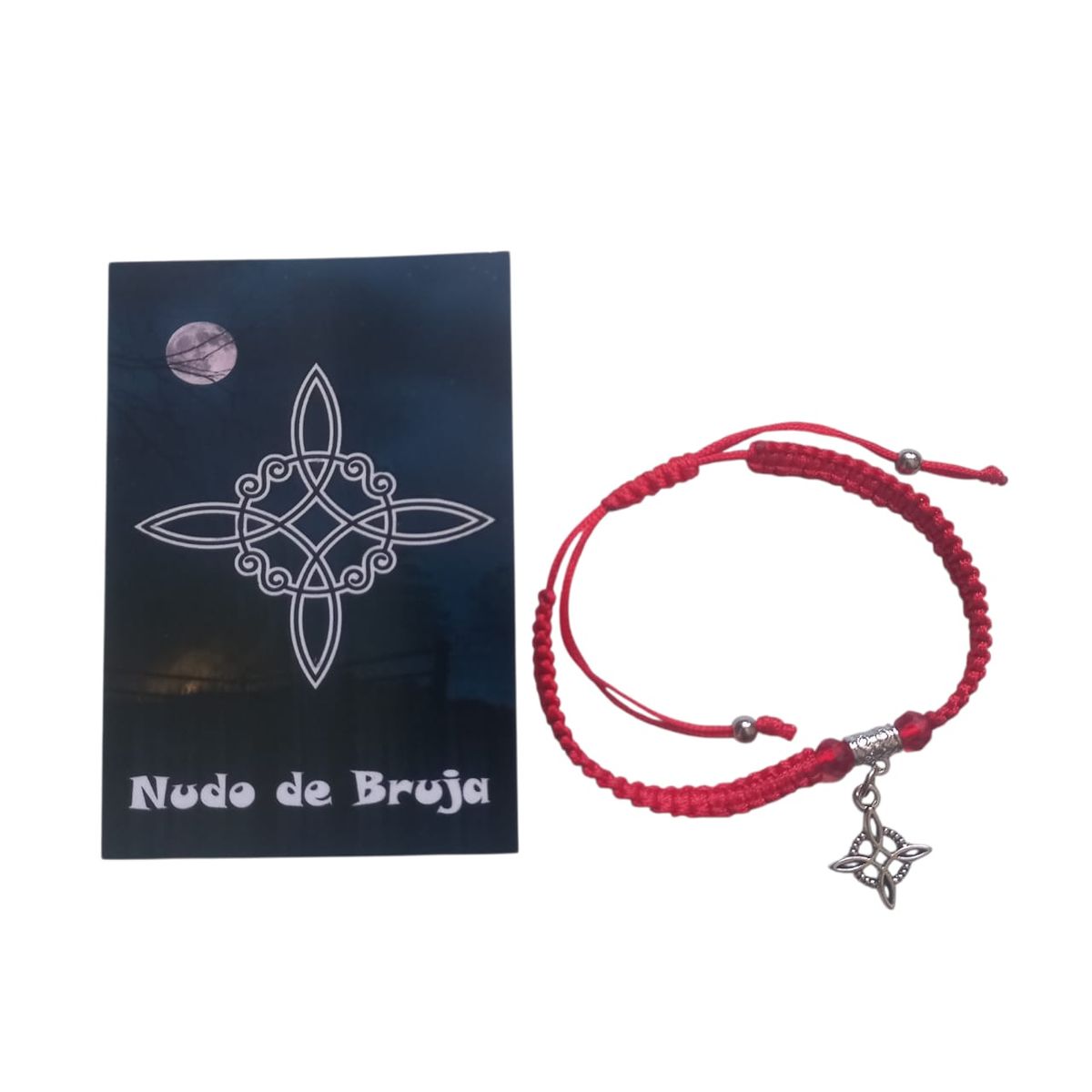 GENERICO - Pulsera Nudo de Bruja + Oración de activación