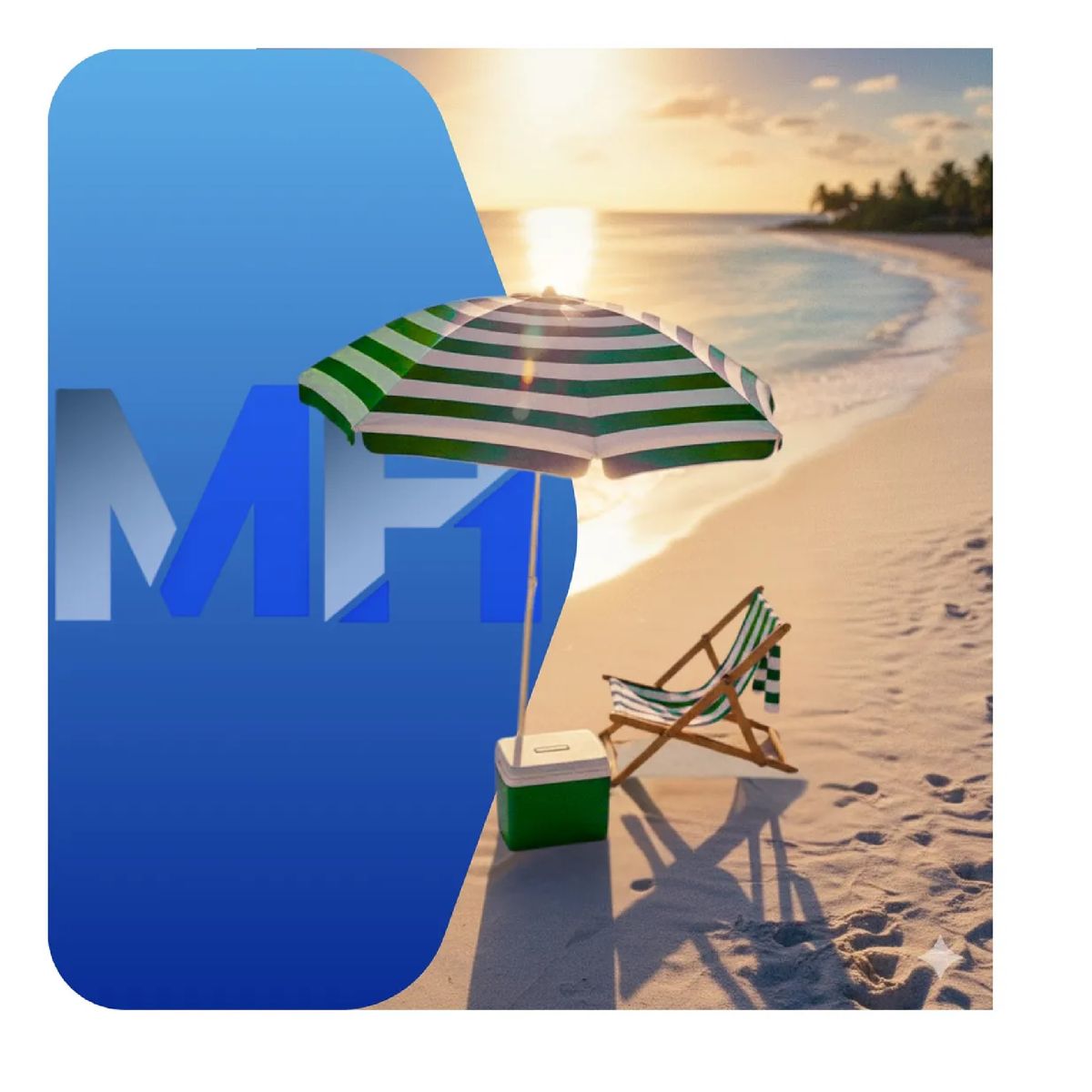 GENERICO - Quitasol Grande Para Playa A Raya Plegable Con Proteccion Uv