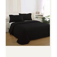 Quilt Atenas Super King Idetex Cubrecama Negro