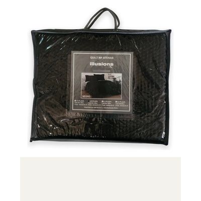 Imagen 2 del producto Quilt Atenas Super King Idetex Cubrecama Negro