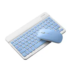 GENERICO - Kit Teclado + Mouse Para Ipad Tablet Celular Pc Bluetooth Violeta