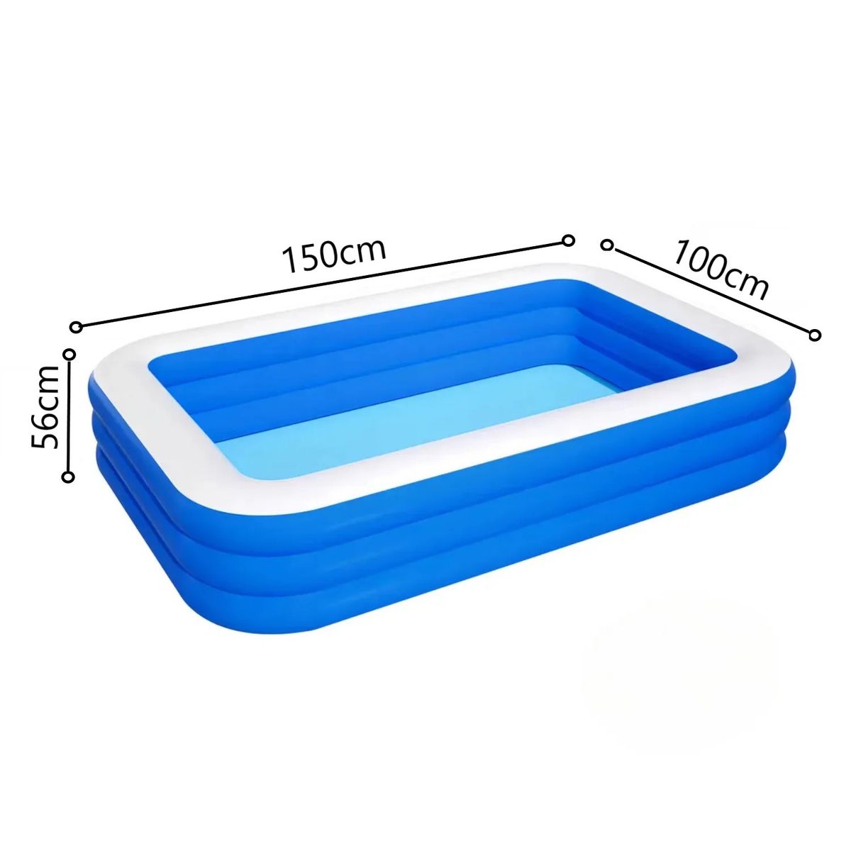 DBLUE - Piscina Inflable Rectangular 150cm DBG1726 Dblue