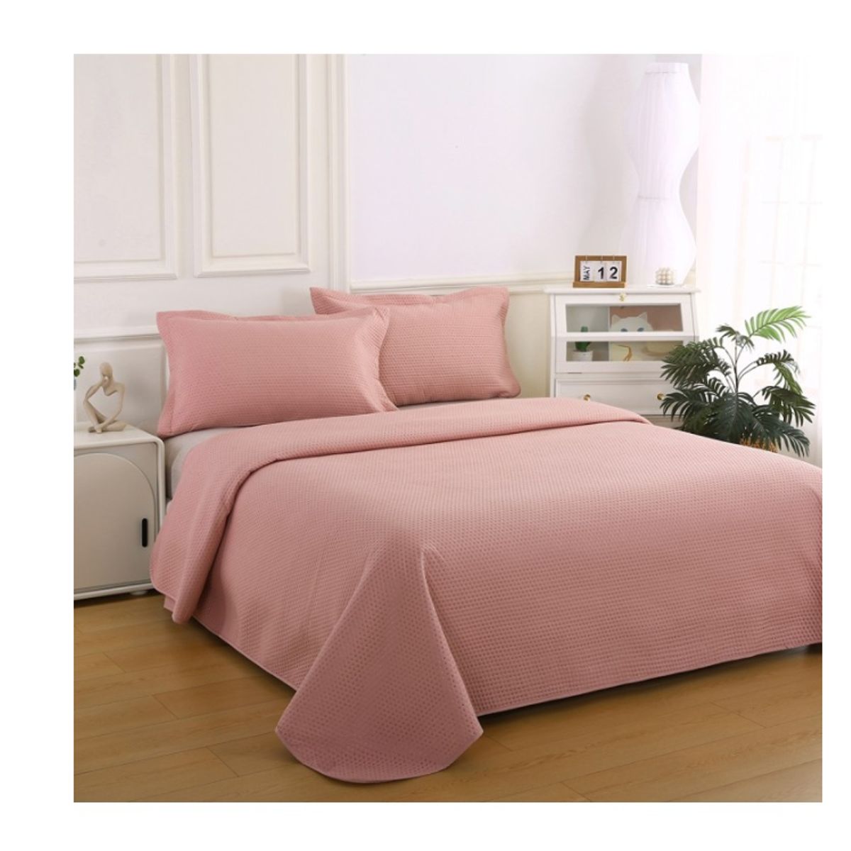 ILLUSIONS - Quilt Atenas Super King Idetex Cubrecama Rosa