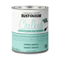 RUST OLEUM - Pintura Tizada para Muebles Chalked Verde Menta 887ml