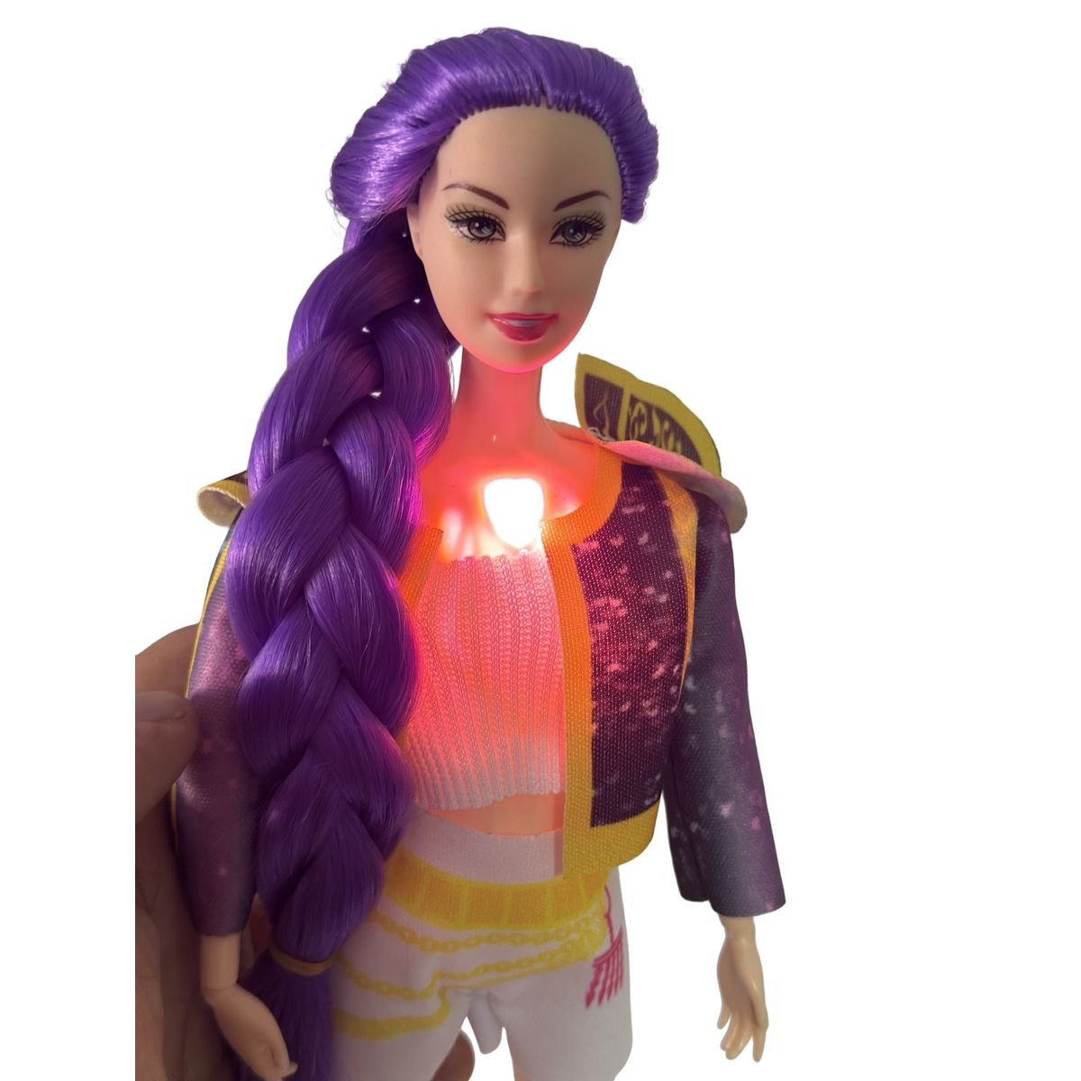 GENERICO - Muñeca Rumi Golden 30cm Guerreras Kpop Luz Y Musica Up Up