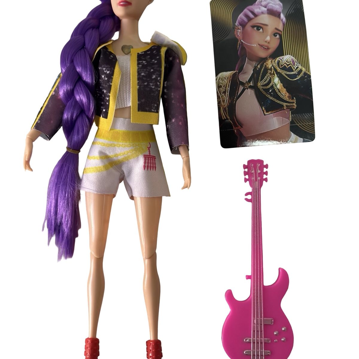 GENERICO - Muñeca Rumi Golden 30cm Guerreras Kpop Luz Y Musica Up Up