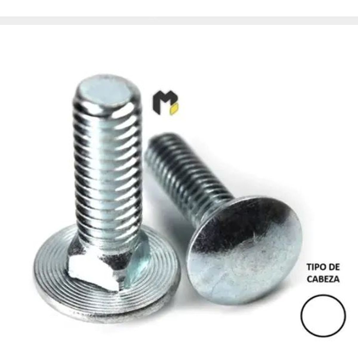 METALFER - Perno Coche 1 /4x3 Zn 100 Unidades