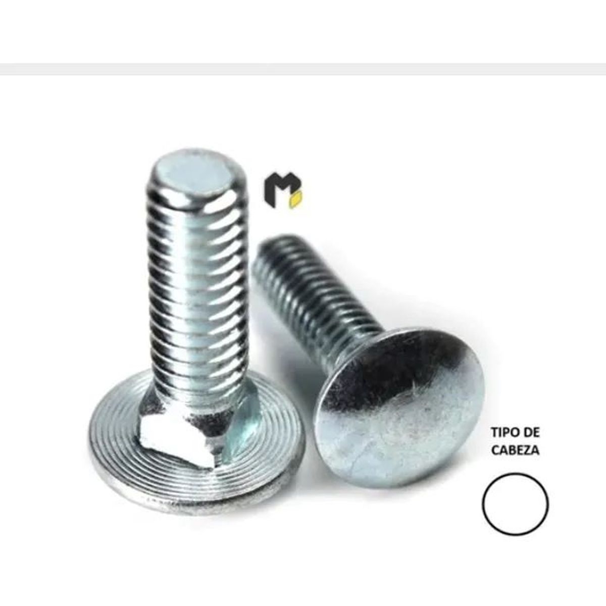 METALFER - Perno Coche 1 /4x3 Zn 100 Unidades