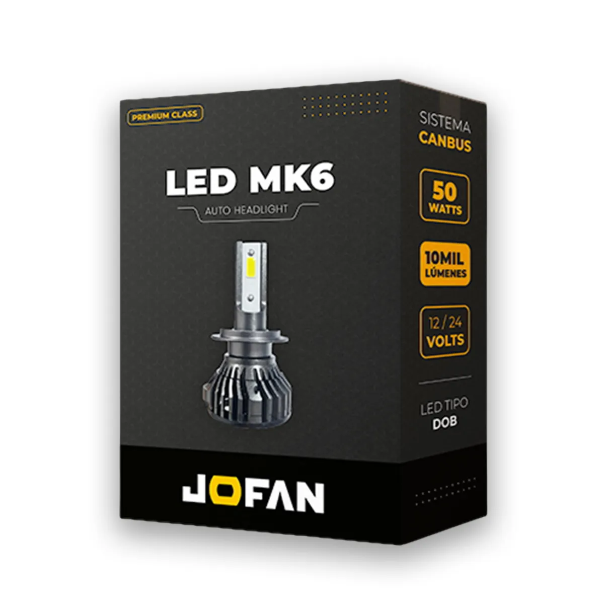 GENERICO - KIT LED JOFAN MK6 H1 DC9-24V 10000 LM 50W LED DOB SISTEMA CANBUS