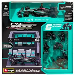 BBURAGO - BURAGO 38452 1-43 RACE FORMULA MERCEDES W15 PIT PASS ( 2024