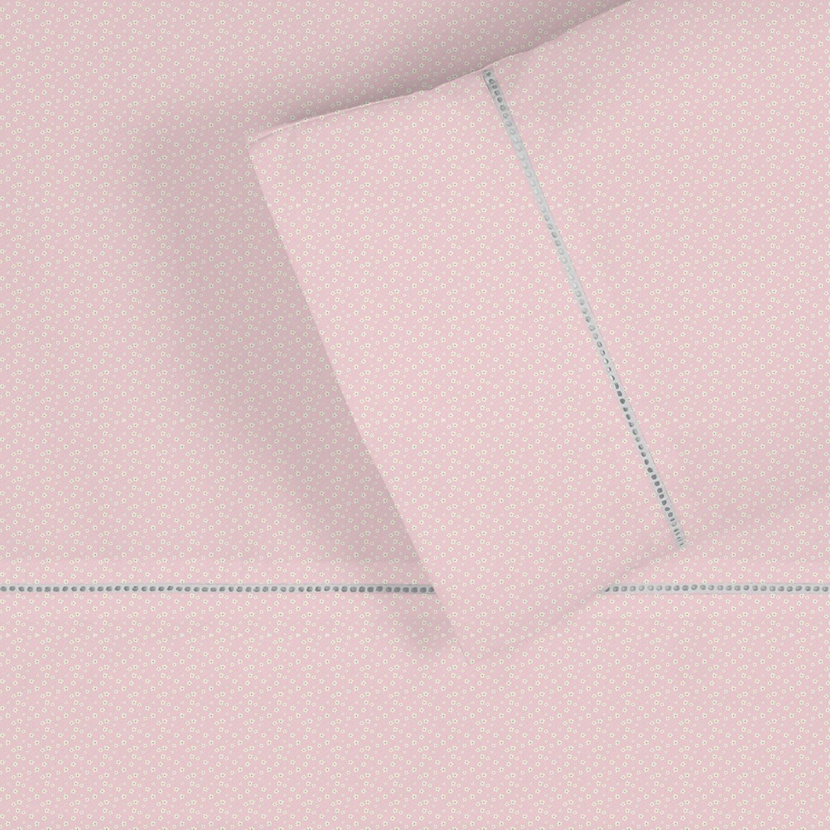 NINA HERRERA - Sábana Estampada Liberty Rosa 220 Hilos Cuna