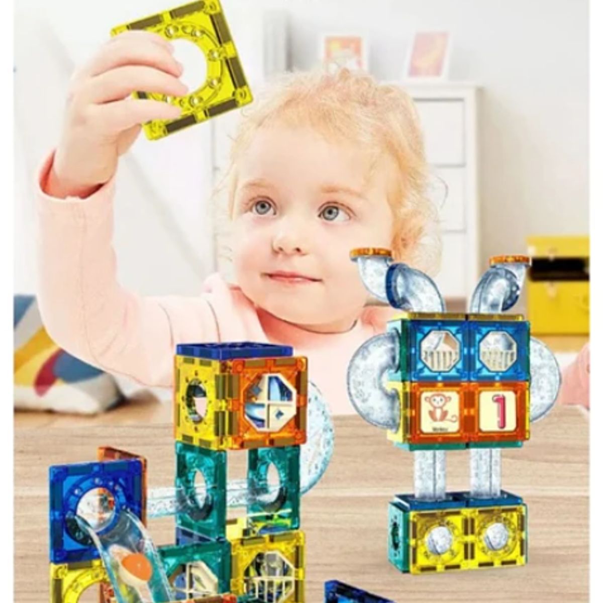GENERICO - Juego De Bloques Magnéticos 73 Pcs