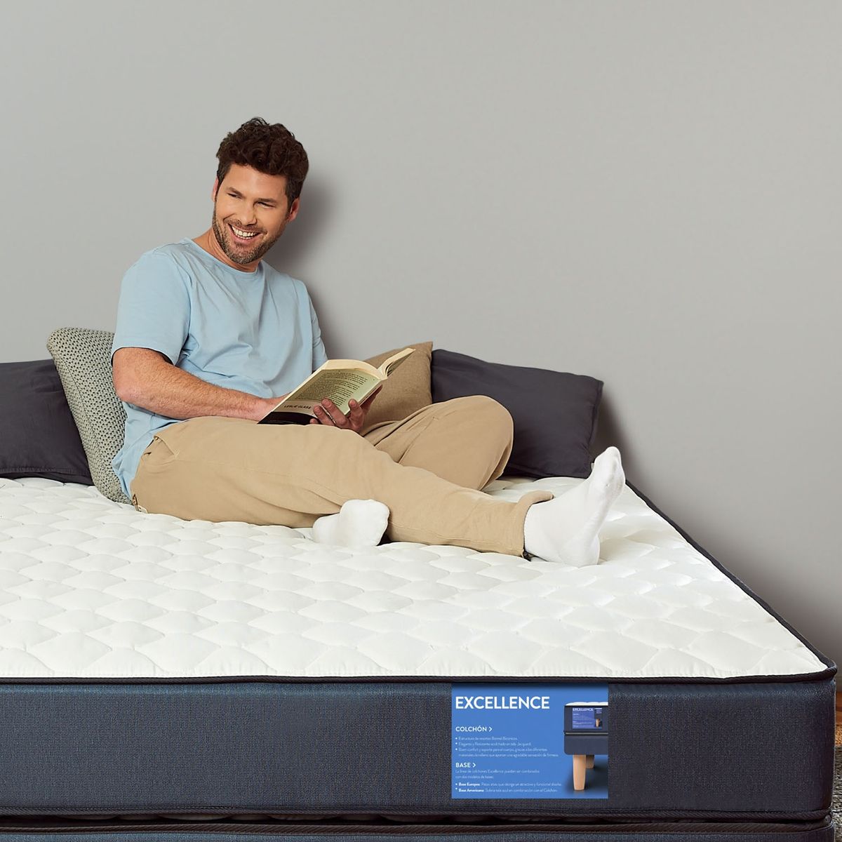 CIC - Colchón Excellence 1.5 Plazas X 1.90Mt + Almohada Cic