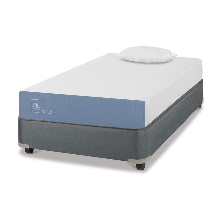 CIC Cama Americana Excellence 1 Plaza x 1.90 mt + 1 almohada