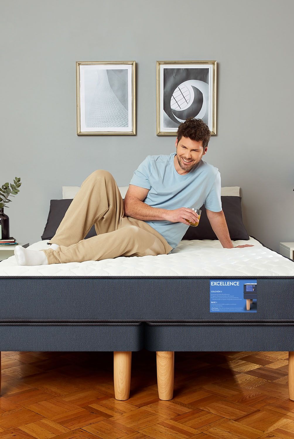 CIC - Cama Europea Excellence 1.5 Plazas X 1.90Mt Cic