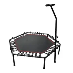 BESTAMERICA - TRAMPOLIN FITNESS HEXAGONAL CON MANGO