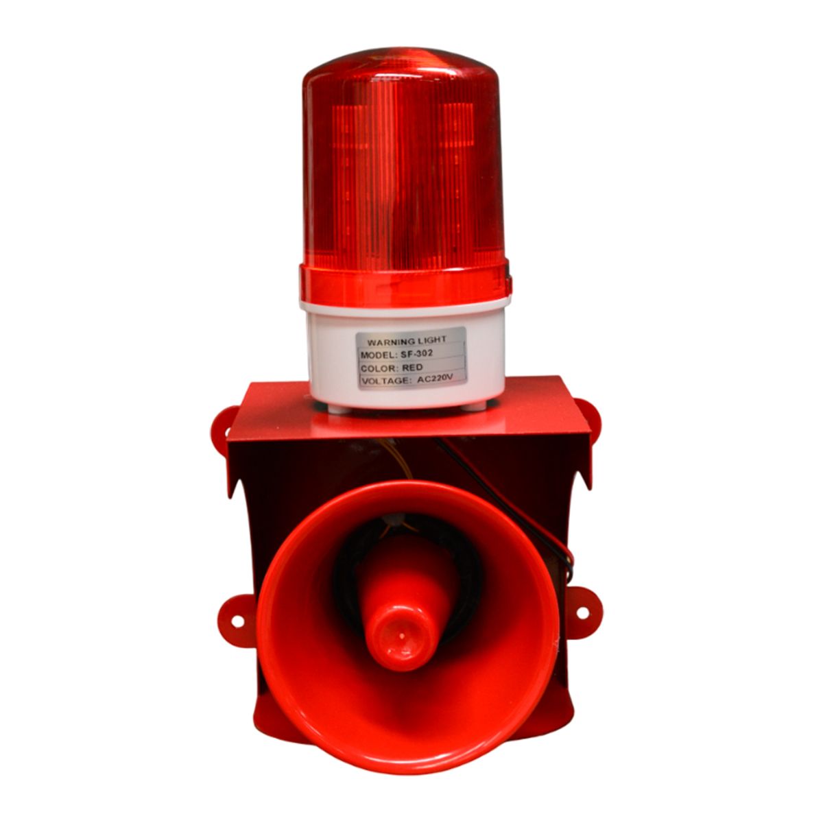 BESTAMERICA - SIRENA COMUNITARIA CON 2 CONTROLES Y BALIZA ROJA BESTAMERICA SF-302
