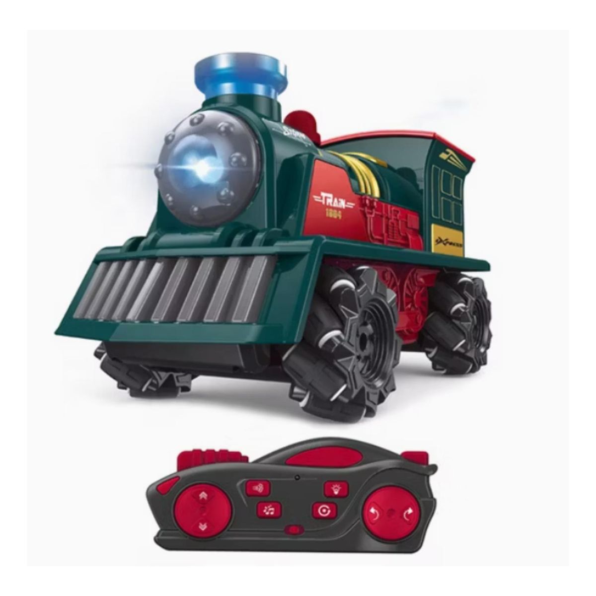 GENERICO - Juguete Auto Tren A Control Remoto Con Luces Sonido Infantil