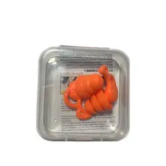 GENERICO - Tapones triple capa de silicona Natación y reducción de ruidos Color Naranjo