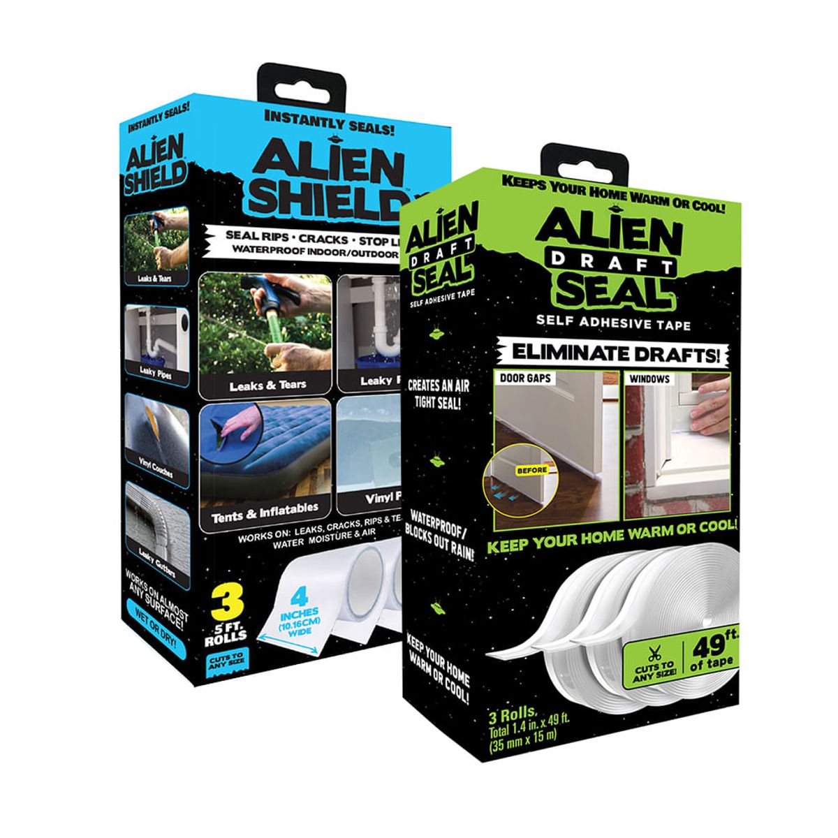 ALIEN TAPE - KIT Alien Seal 3 cintas Set + Allien Shield 3 cintas Set