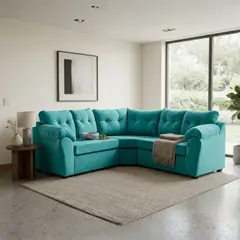 INTERMUEBLES - Sofá Seccional 2.1.2 Polonia Felpa