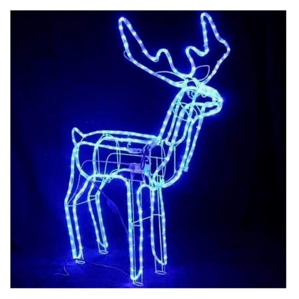 GENERICO - Reno Navideño con Movimiento 120cm Luz Azul