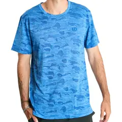 WILSON - Polera Camuflaje Azul Tenispadel