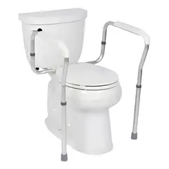 GENERICO - Barra Apoyo Marco Seguridad Para Inodoro Baño Blanco