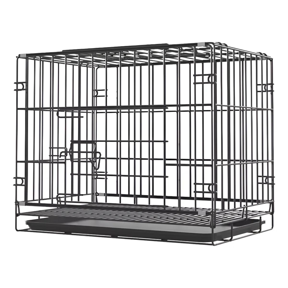 GENERICO - Jaula Para Mascotas Xxl Corral De Metal - Negro